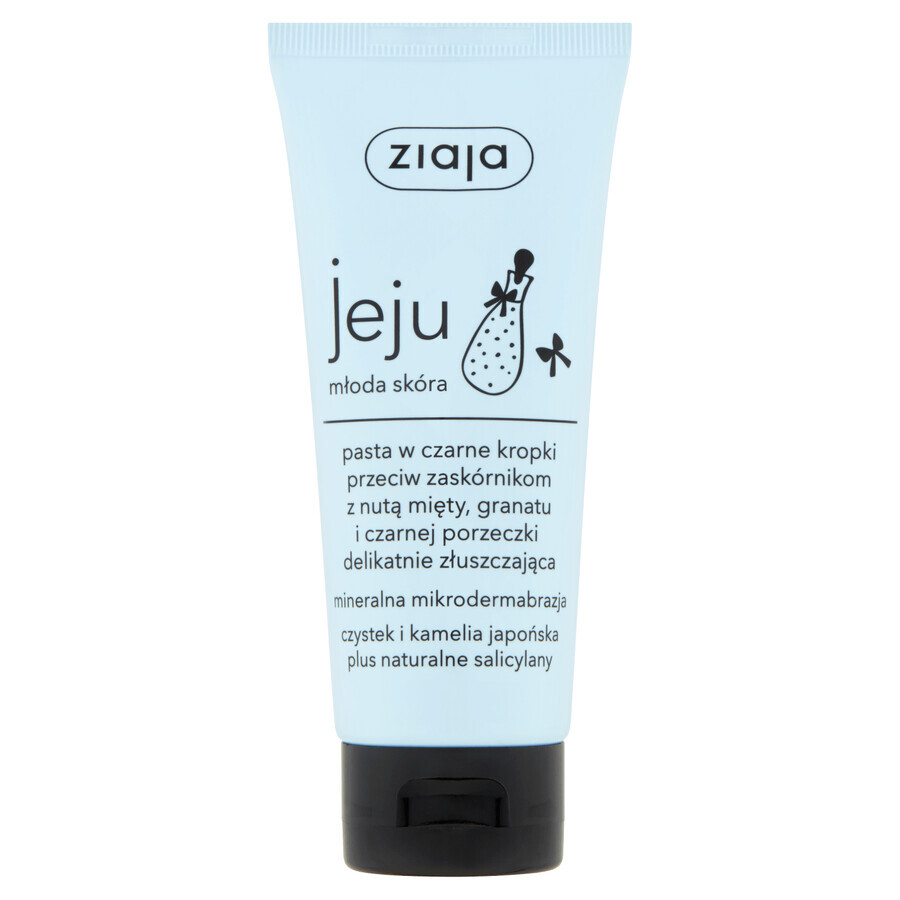 Ziaja Jeju, pâte anti-points noirs aux points noirs, exfoliante en douceur, 75 ml