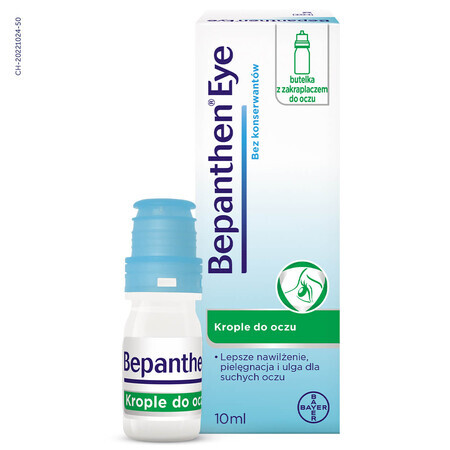 Bepanthen Eye, oogdruppels, flesje, 10 ml