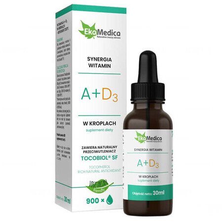 EkaMedica Vitamine A+D3, druppels, 30 ml