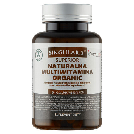 Singularis Superior Natural Organic Multivitamin, 60 capsule vegane