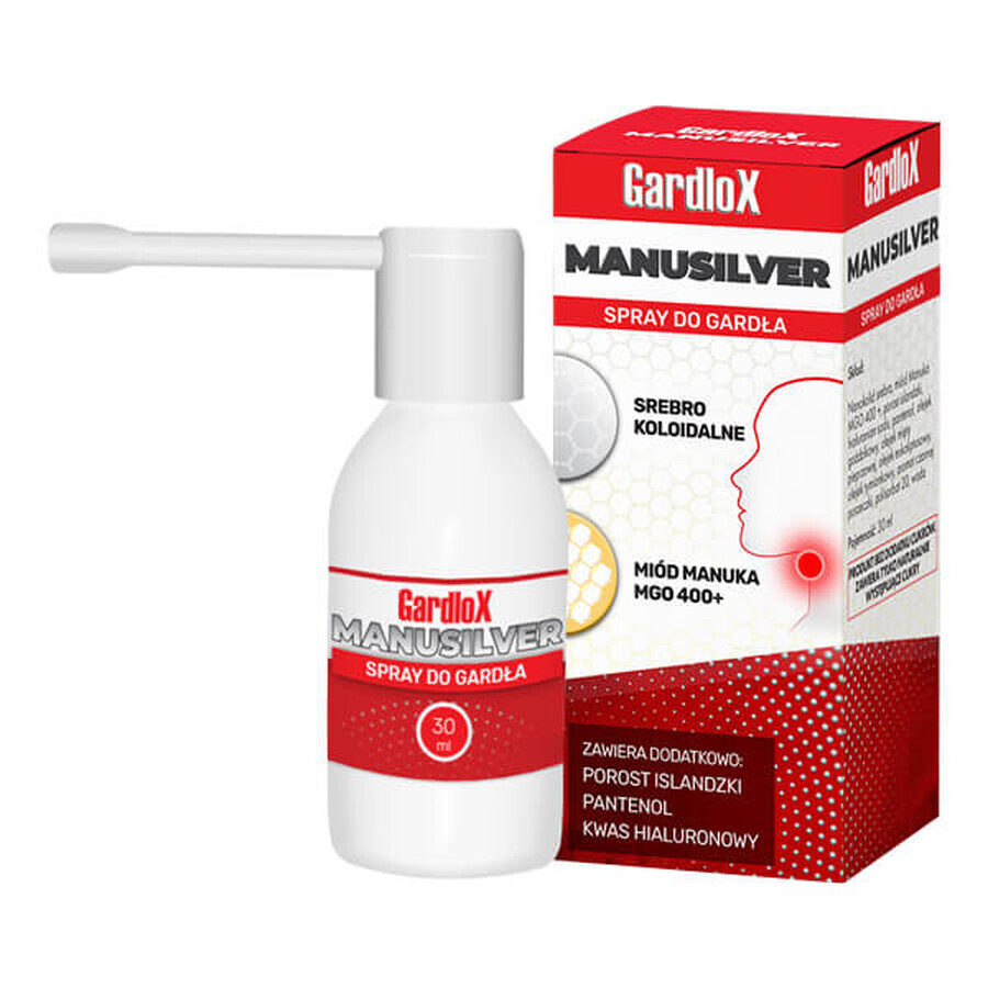 Gardlox Manusilver, keelspray, 30 ml