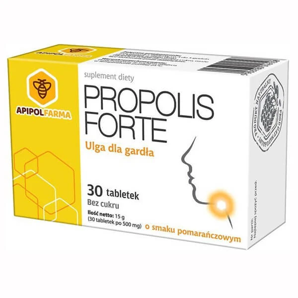 Propolis Forte, sinaasappelsmaak, 30 tabletten