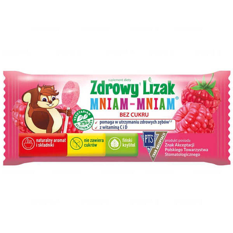 Gezonde Yum-yum Lollipop, frambozensmaak, 1 stuk