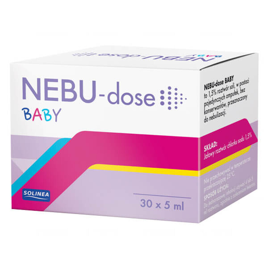 Nebu-Dose Baby, zoutoplossing voor inhalatie, 5 ml x 30 ampullen