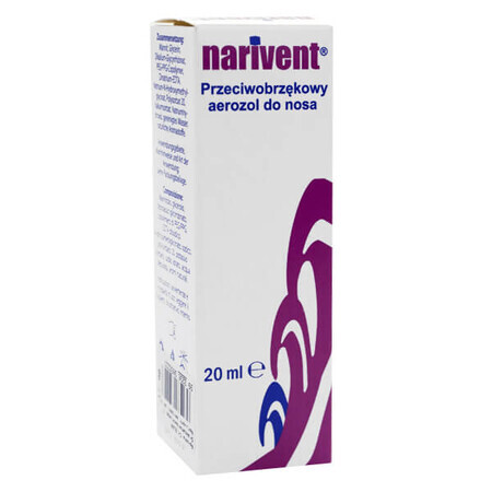 Narivent, neusspray tegen zwelling, 20 ml