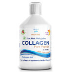 Gehydroliseerd marien collageen Fluid Type 1 en 3 met 10.000 mg + Biotine + Hyaluronzuur, 500 ml, Swedish Nutra