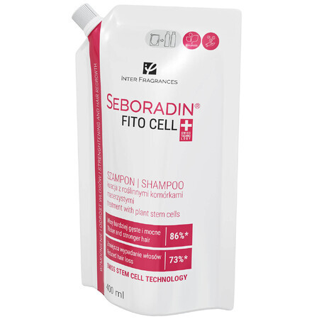 Seboradin FitoCell, versterkende haarshampoo met plantaardige stamcellen, navulling, 400 ml