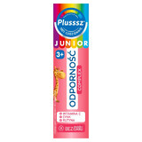 Plusssz Junior Immunity Complex, voor kinderen vanaf 3 jaar, frambozen-aardbeiensmaak, 20 bruistabletten