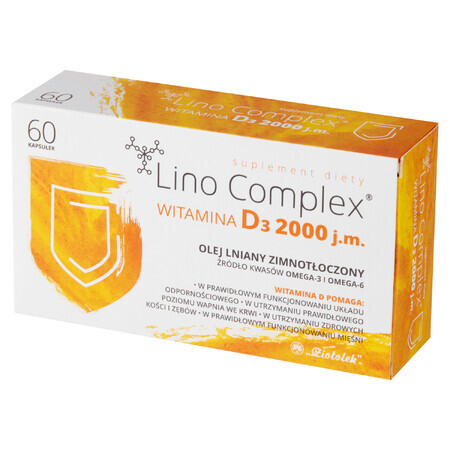 Lino Complex Vitamine D3 2000 IE, 60 capsules