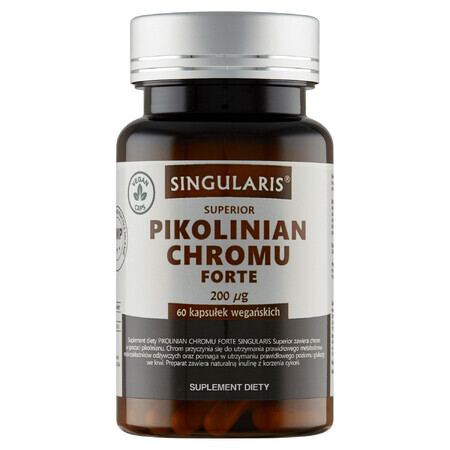 Singularis Superior Chromium Picolinate Forte, 60 capsule vegane