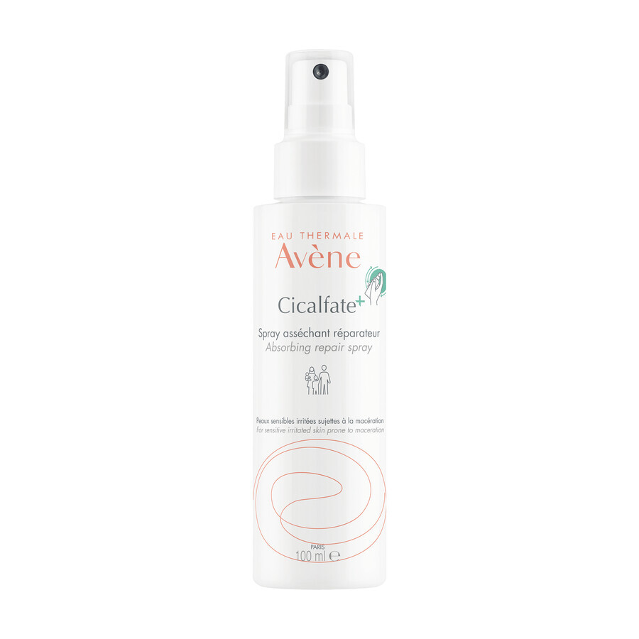 Avene Cicalfate+, drogende regenererende spray, gevoelige huid vatbaar voor maceratie, 100 ml