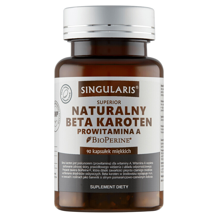 Singularis Superior Natural Beta Caroteen Provitamine A, 90 zachte capsules