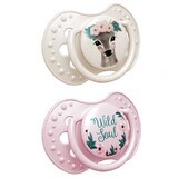 Lovi, dummy, silicone, dynamic, Wild Soul Girl, 22/882, 0-3 months, 2 pcs.