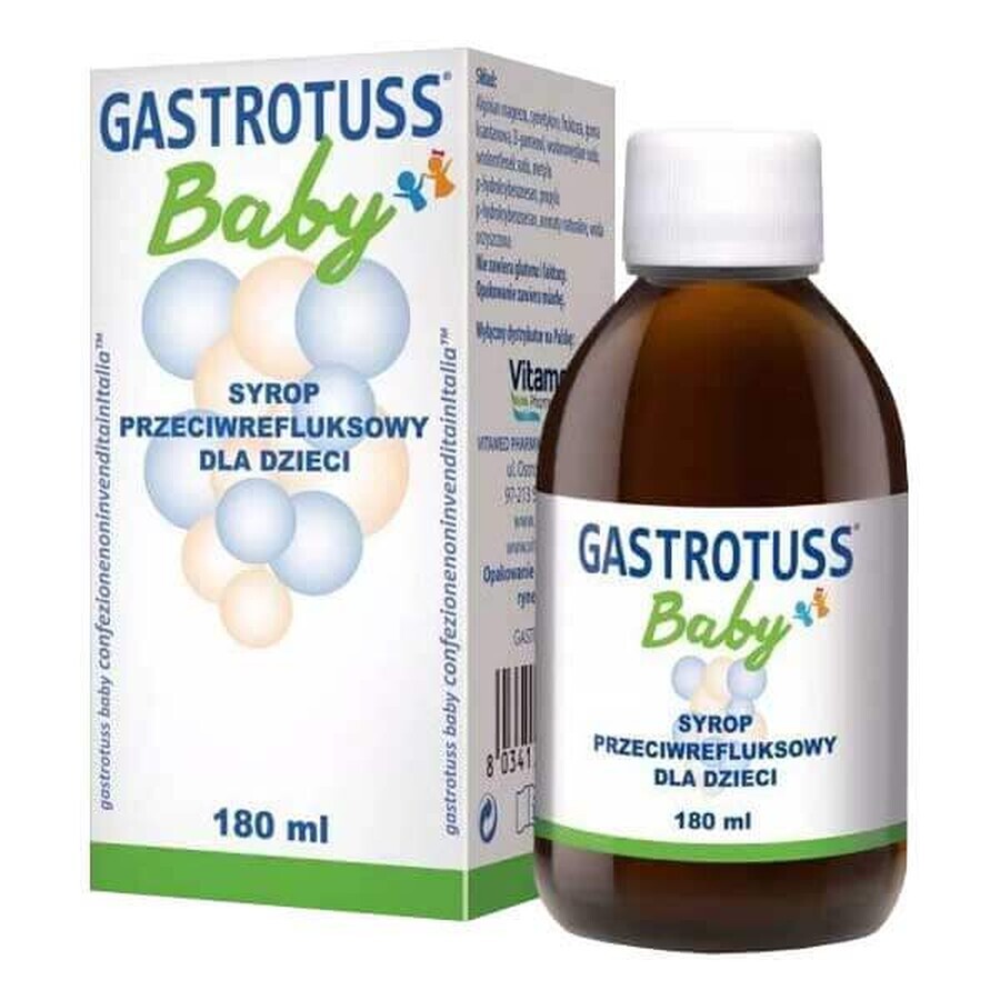 Gastrotuss Baby, anti-refluxsiroop voor kinderen, 180 ml