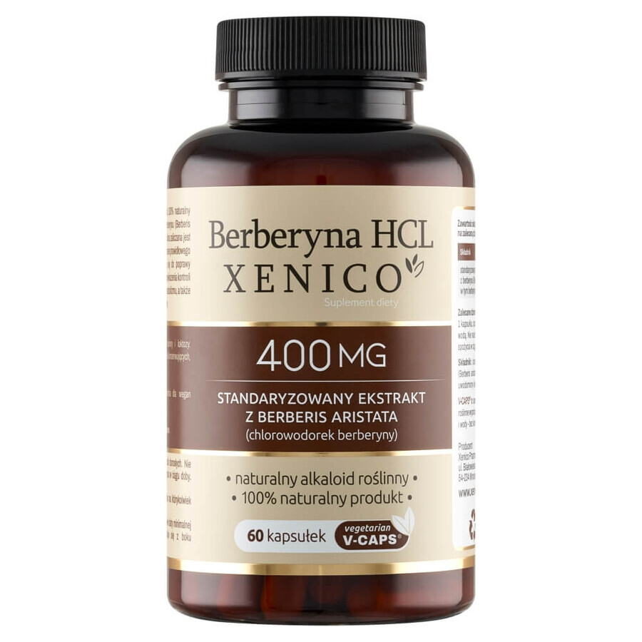 Berberine HCL Xenico, 60 capsules