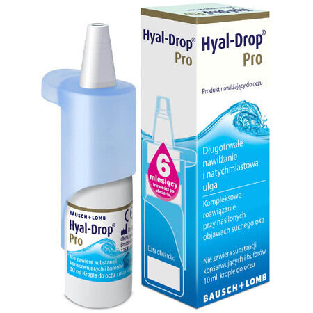 Hyal-Drop Pro, collyre hydratant, 10 ml