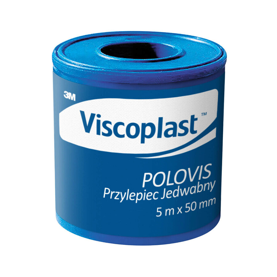 Viscoplast Polovis, colle soie, 5 mx 50 mm, 1 pièce