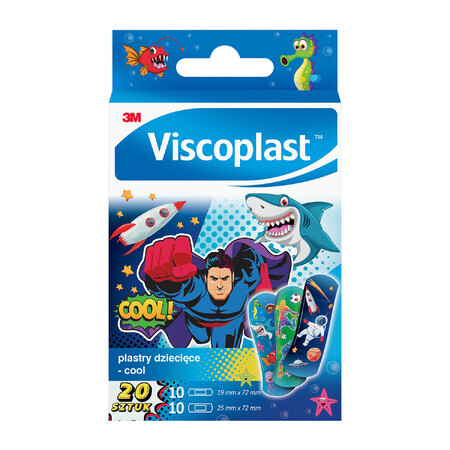 Viscoplast Cool, plasters for children, 20 pieces