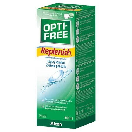 Opti-Free Replenish, lenzenvloeistof, 300 ml