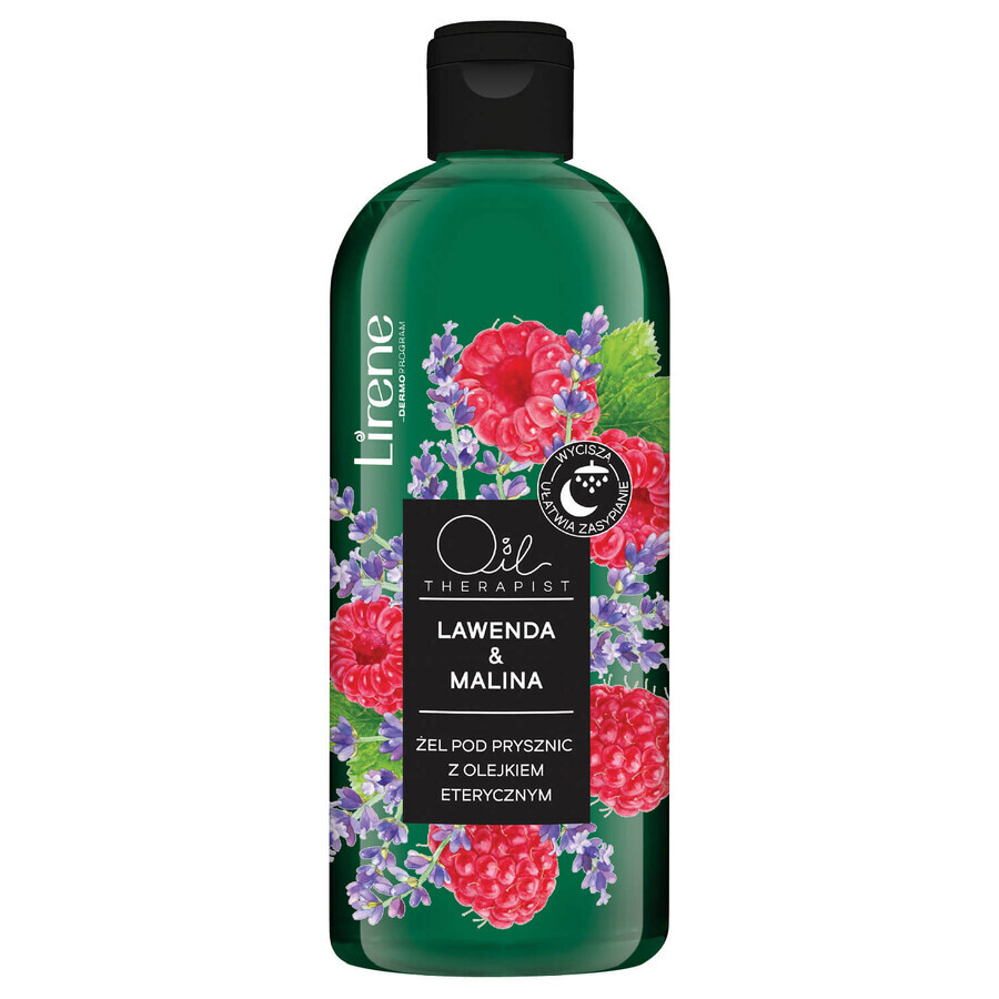 Lirene Oil Therapist, douchegel met essentiële olie, Lavendel &amp; Framboos, 400 ml