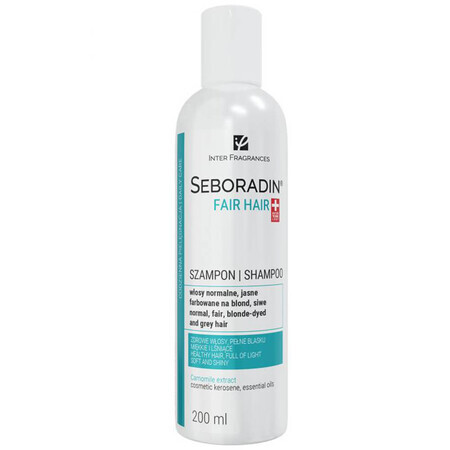 Seboradin Fair Hair, shampoing pour cheveux normaux, clairs, teints blonds et gris, 200 ml