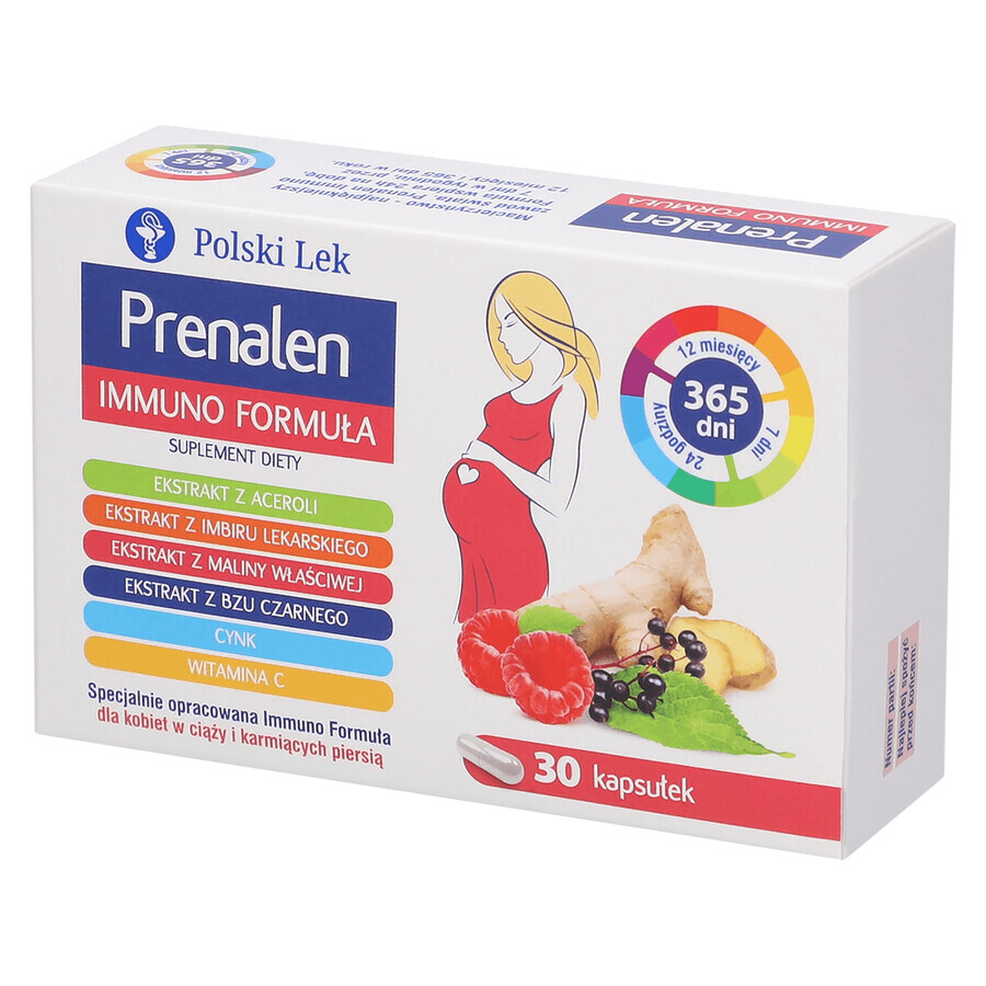 Prenalen Immuno Formula, pentru femeile însărcinate și care alăptează, 30 capsule