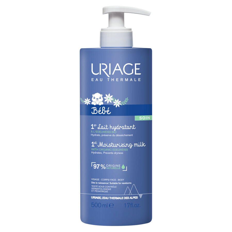 Uriage Bebe, 1st Feuchtigkeitsmilch für Kinder, 500 ml