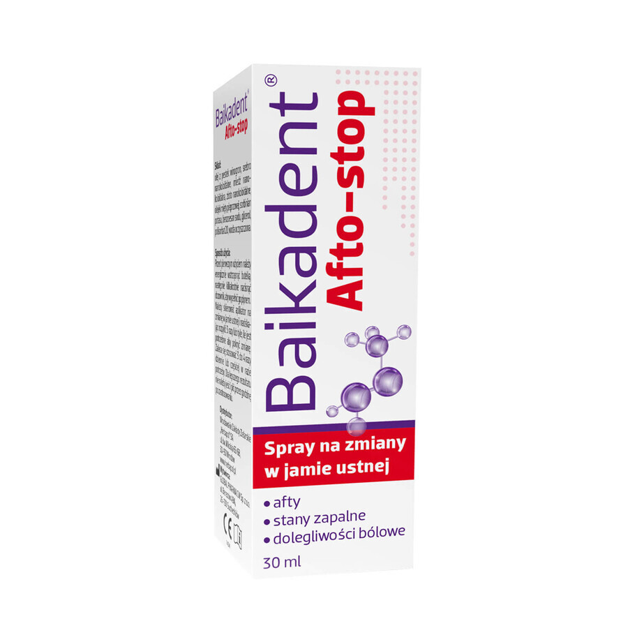 Spruzzo per Denti Baikadent Afto-stop, 30 ml