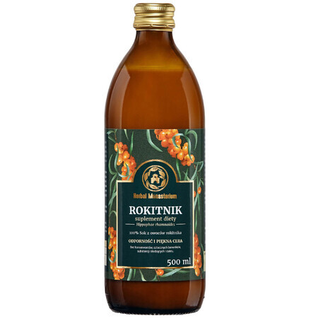 Kruidenmonasterium Duindoorn, 100% natuurlijk sap, 500 ml