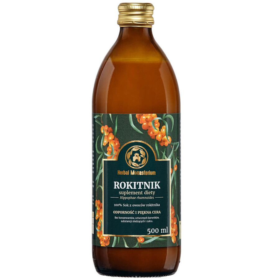 Herbal Monasterium Argousier, jus 100% naturel, 500 ml