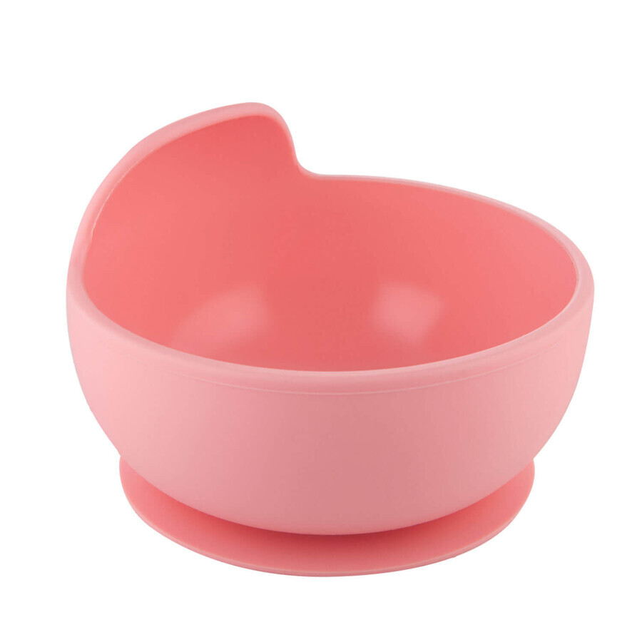 Canpol Babies, gobelet en silicone avec ventouse, rose, à partir de 6 mois, 330 ml