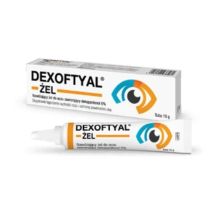 Dexoftyal, moisturizing eye gel containing dexpanthenol 5%, 10 g