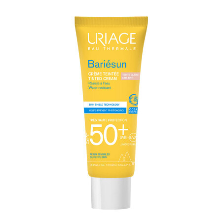 Crema colorata protettiva solare Uriage Bariesun SPF 50+ beige chiaro - 50 ml