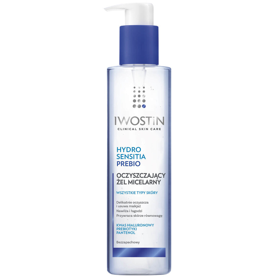 Iwostin Hydro Sensitia Prebio, reinigende micellaire gel, alle huidtypes, 200 ml