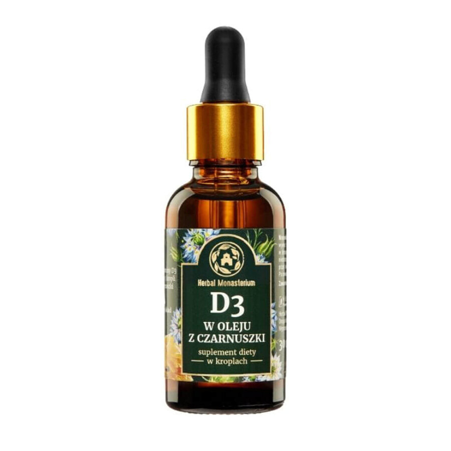 Herbal Monasterium D3 en aceite de comino, gotas, 30 ml