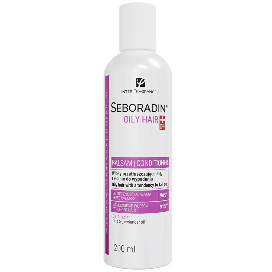 Seboradin Oily Hair, balsem voor vet haar dat gevoelig is voor uitval, 200 ml