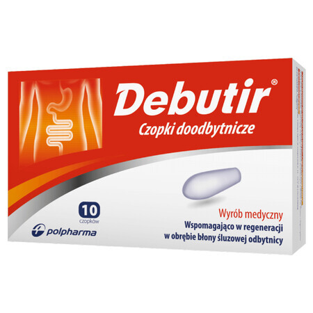 Debutir, rectal suppositories, 10 pieces