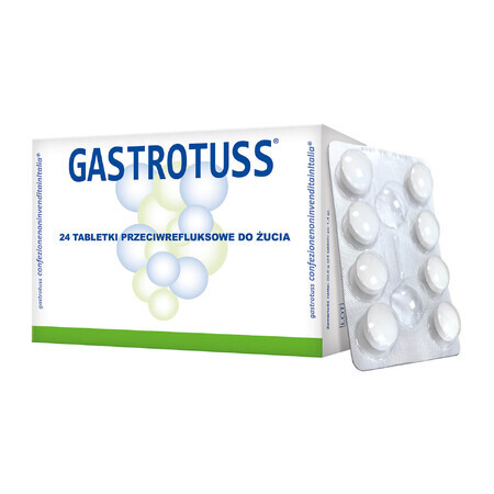 Gastrotuss, 24 chewable tablets