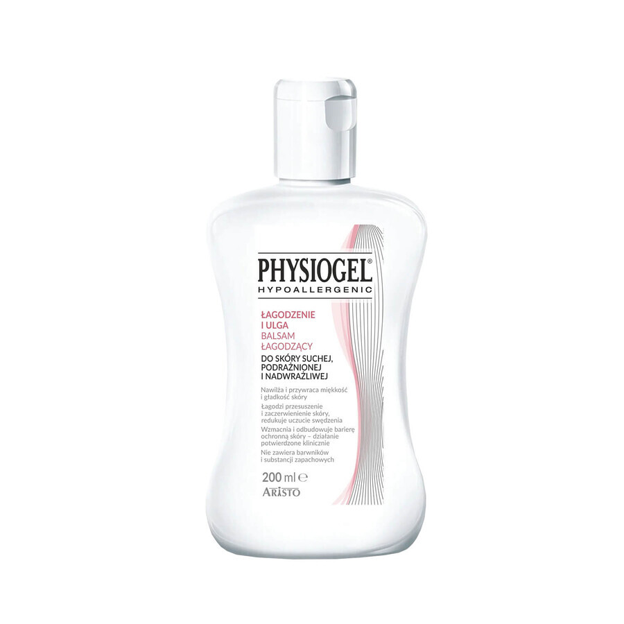 Physiogel Soothing and Relief, verzachtende balsem, droge, geïrriteerde en overgevoelige huid, 200 ml