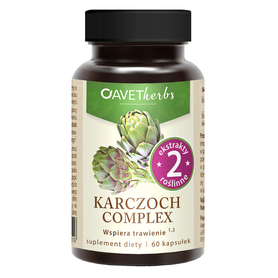 Avet Herbs Artichoke Complex, 60 capsules