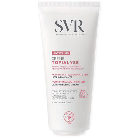 SVR Topialyse Creme, voedende crème voor de gevoelige en droge huid, 200 ml