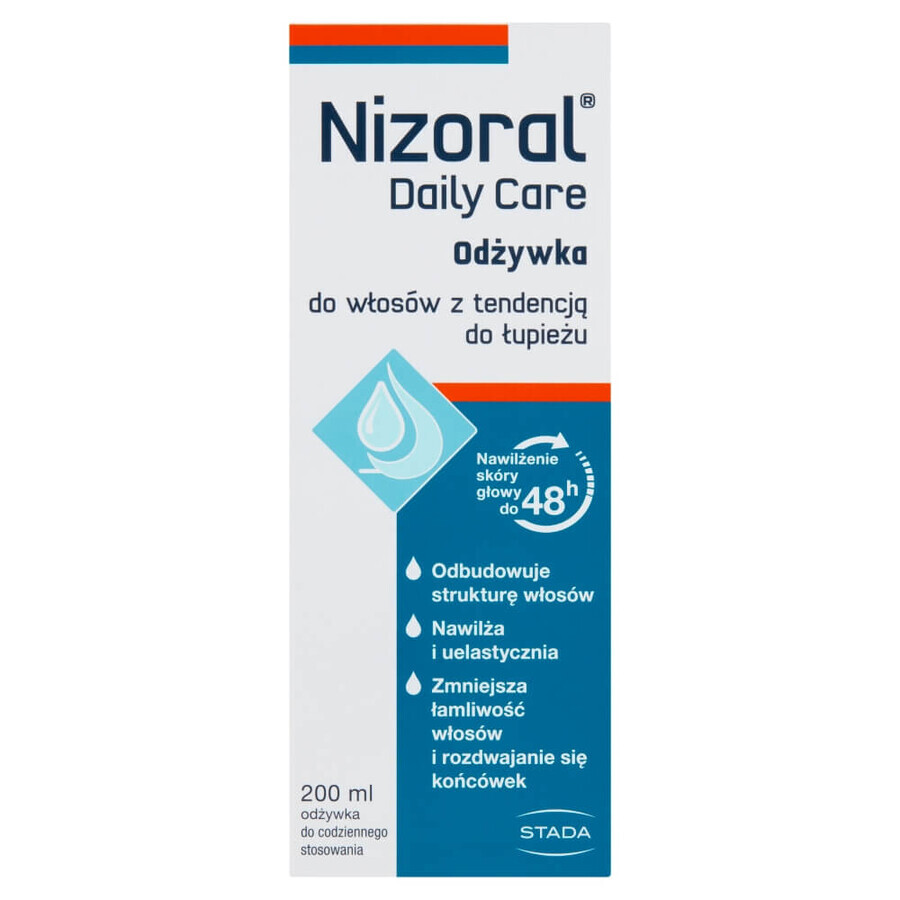 Nizoral Daily Care, après-shampooing pour cheveux sujets aux pellicules, 200 ml EMBALLAGE ENDOMMAGÉ