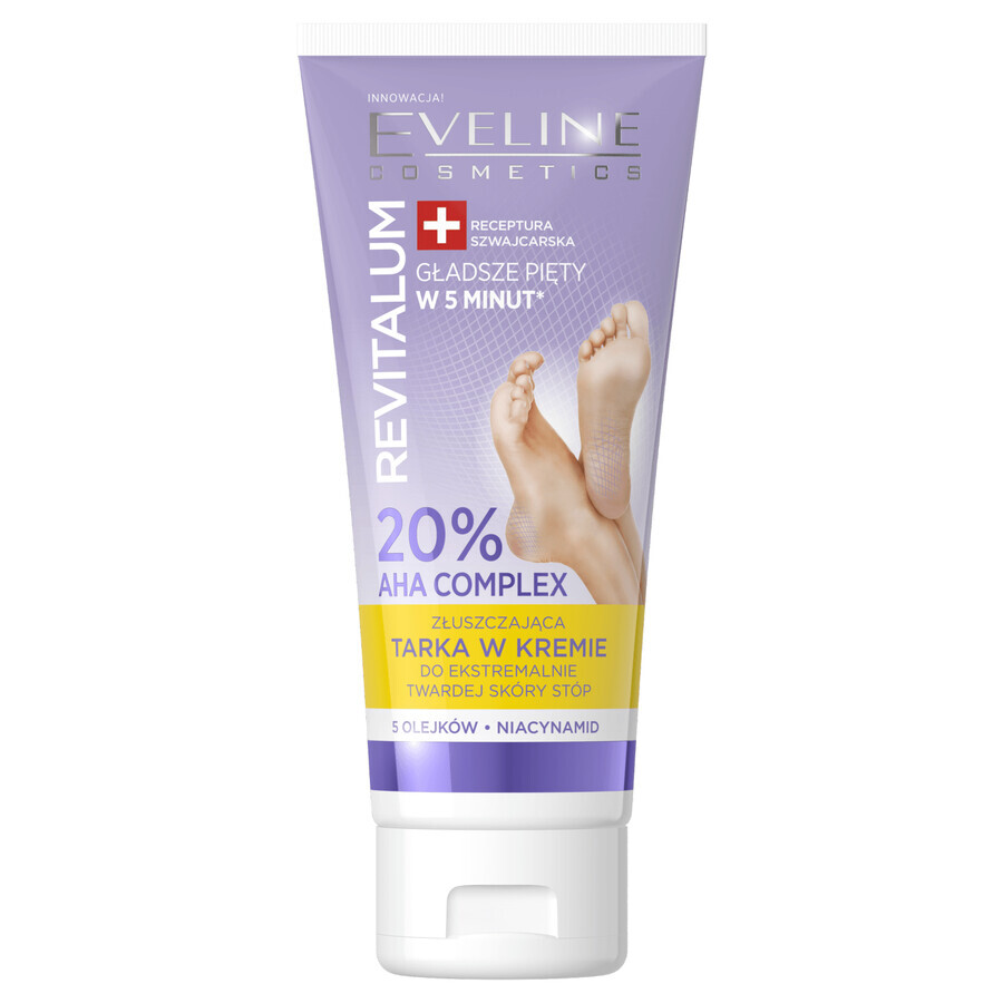 Eveline Cosmetics Revitalum, cremă exfoliantă pentru tartă, 75 ml