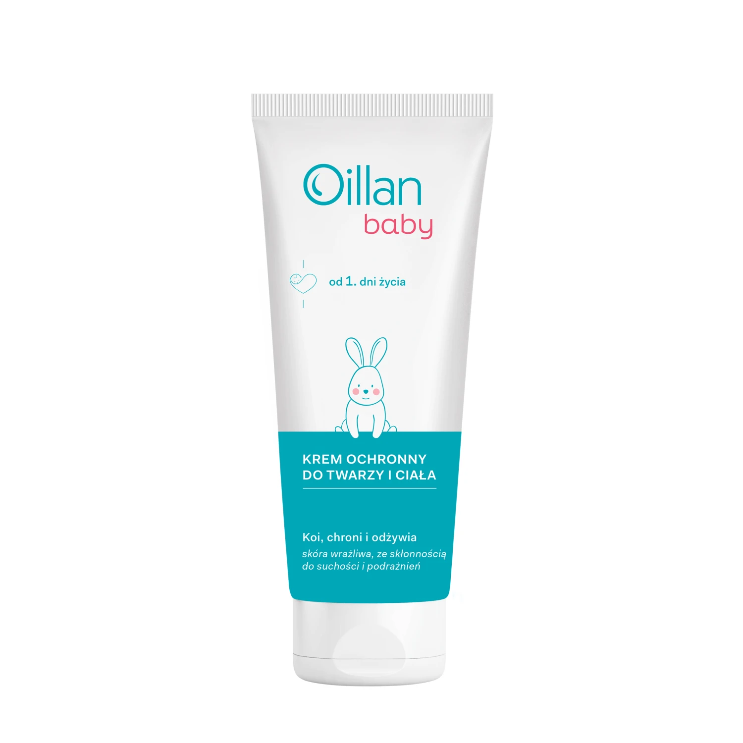 Oillan Baby, beschermende crème voor gezicht en lichaam, vanaf 1 dag oud, 75 ml