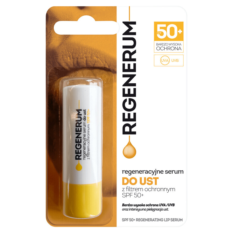 Regenerum, regenererend lippenserum, SPF 50+, 5 g