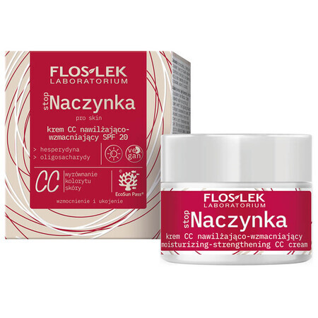 Flos-Lek StopNaczynka, CC cream idratante e rinforzante, SPF 20, 50 ml