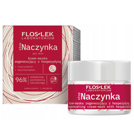 Flos-Lek Stopaczynka, Cremă-mască regeneratoare, cu hespedrin, pentru noapte, 50 ml