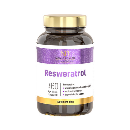 Noble Health Resveratrol, 60 vegetarische capsules