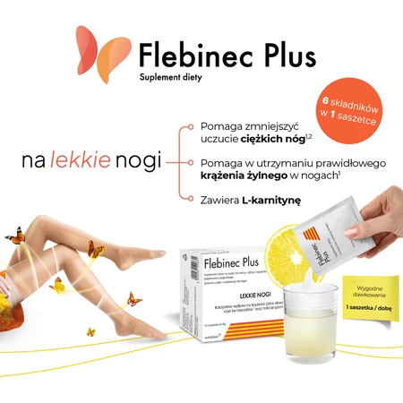 Flebinec Plus, 14 sachets
