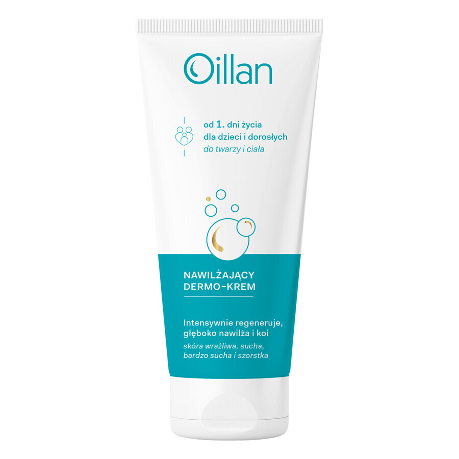 Oillan, dermo-crème hydratante, dès 1 jour, 200 ml